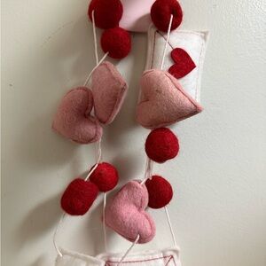 Pink and Red Heart love letters Garland